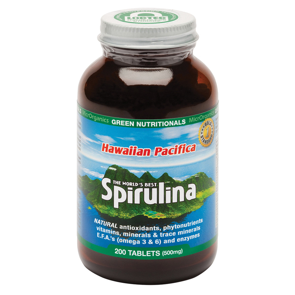 Green Nutritionals - Hawaiian Pacifica Spirulina 500mg