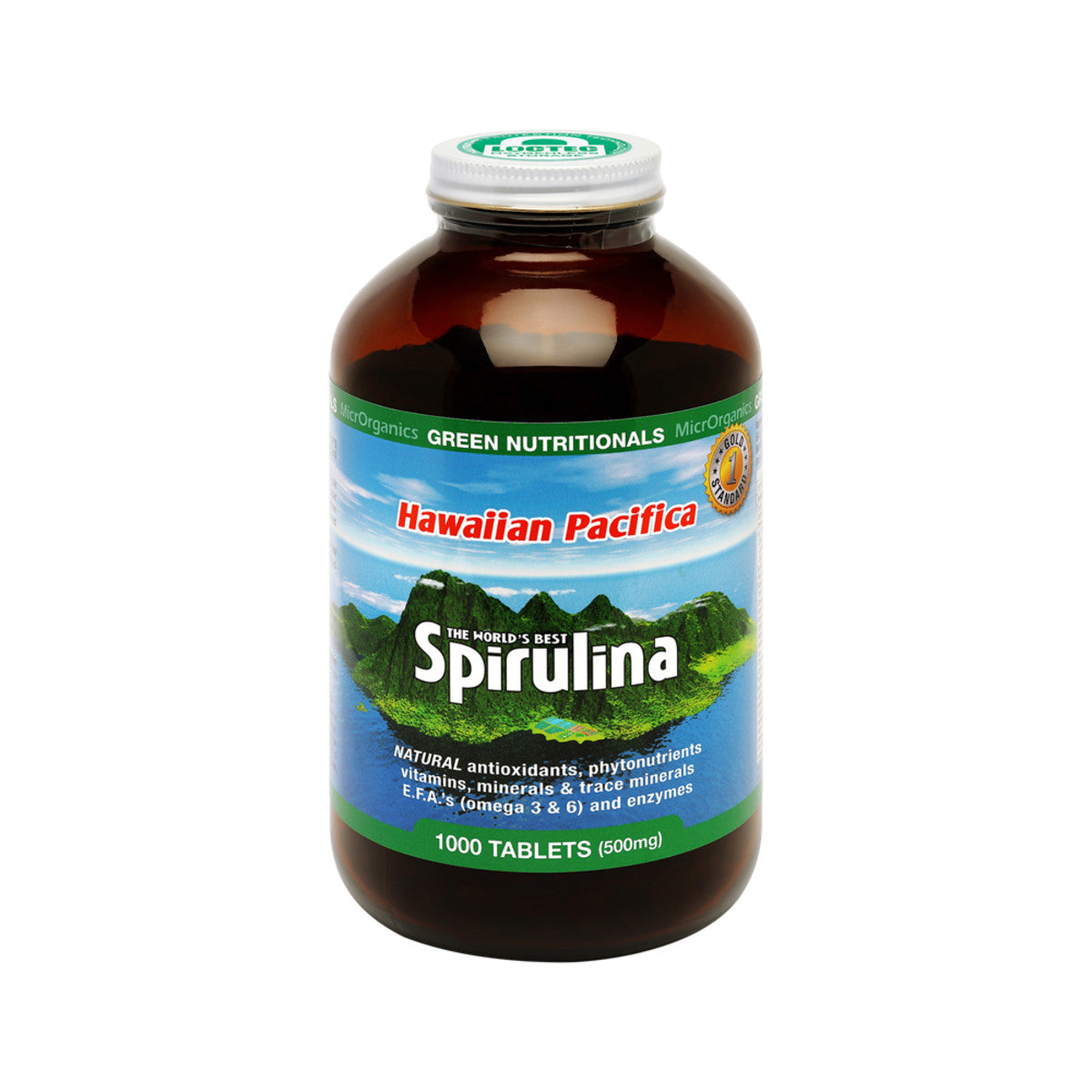 Green Nutritionals - Spirulina Hawaiian Pacifica 500mg