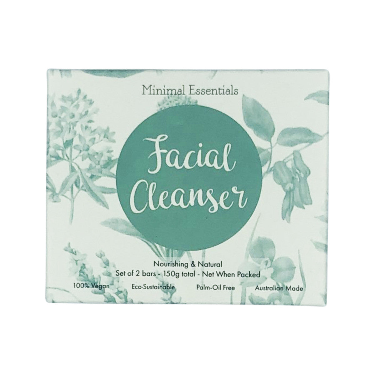 Minimal Essentials - Facial Cleansing Bar (Nourishing & Natural) x 2 Pack