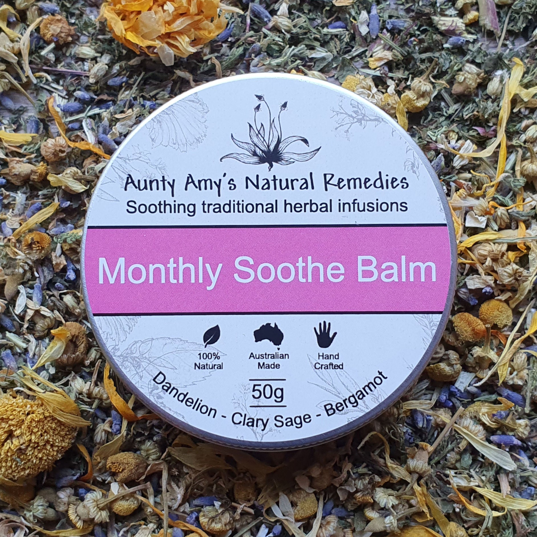 Aunty Amys - Natural Remedies Monthly Sooth Balm