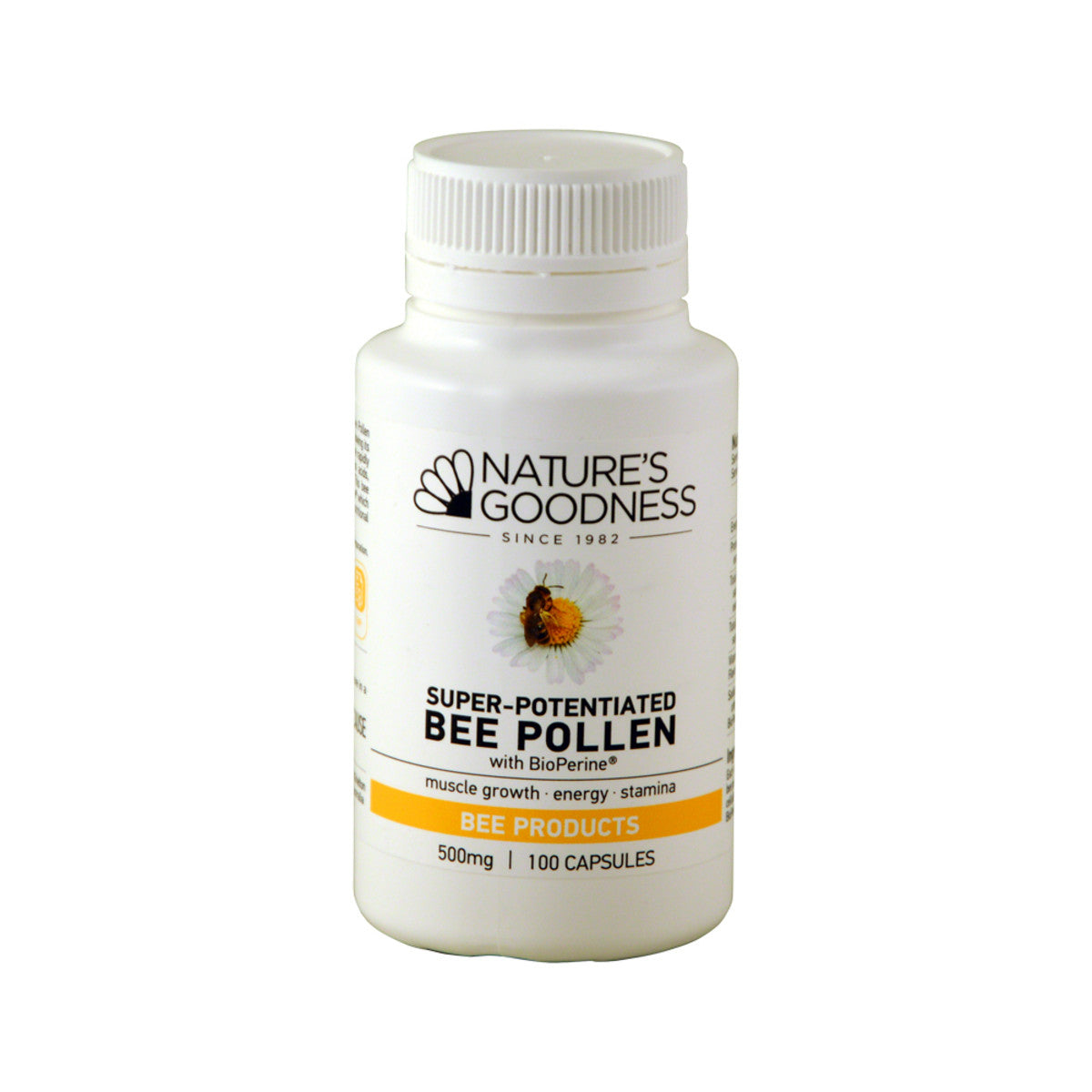 Nat Goodness Bee Pollen Super Potentiated 500mg 100c
