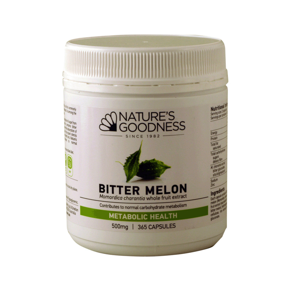 Nat Goodness Bitter Melon 500mg 365c