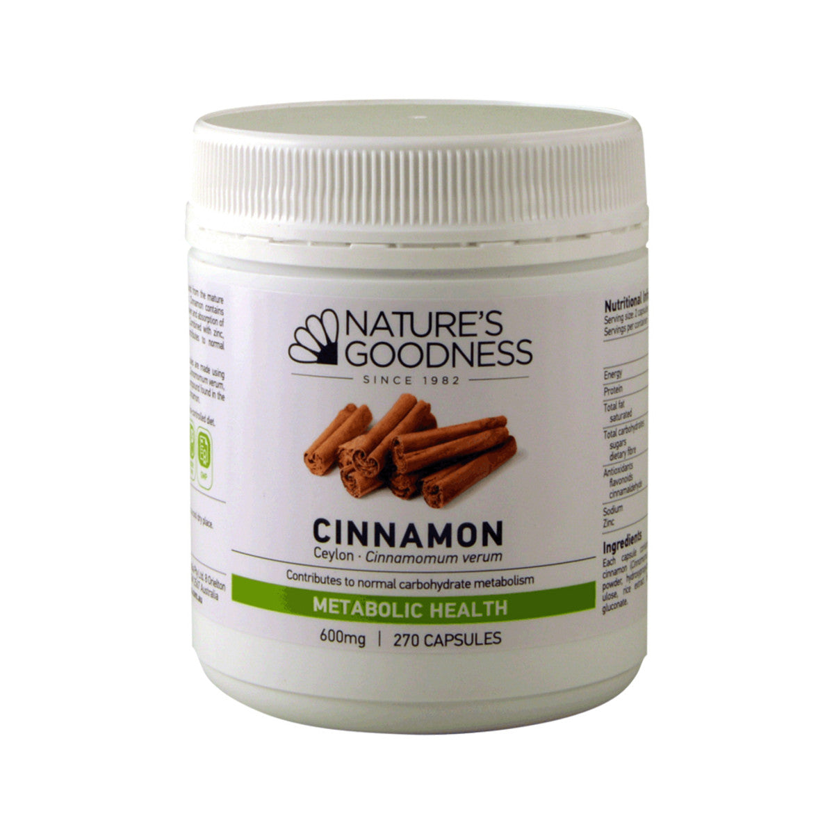 Nature's Goodness - Cinnamon 600mg