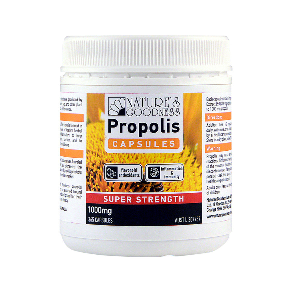 Nature's Goodness - Propolis Capsules Super Strength 1000mg