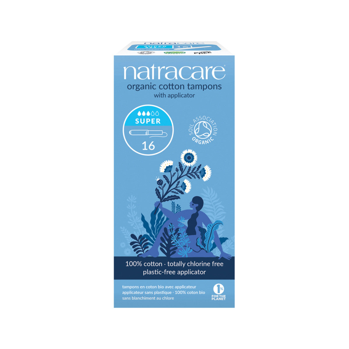 Natracare - Organic Cotton Tampons Super with Applicator