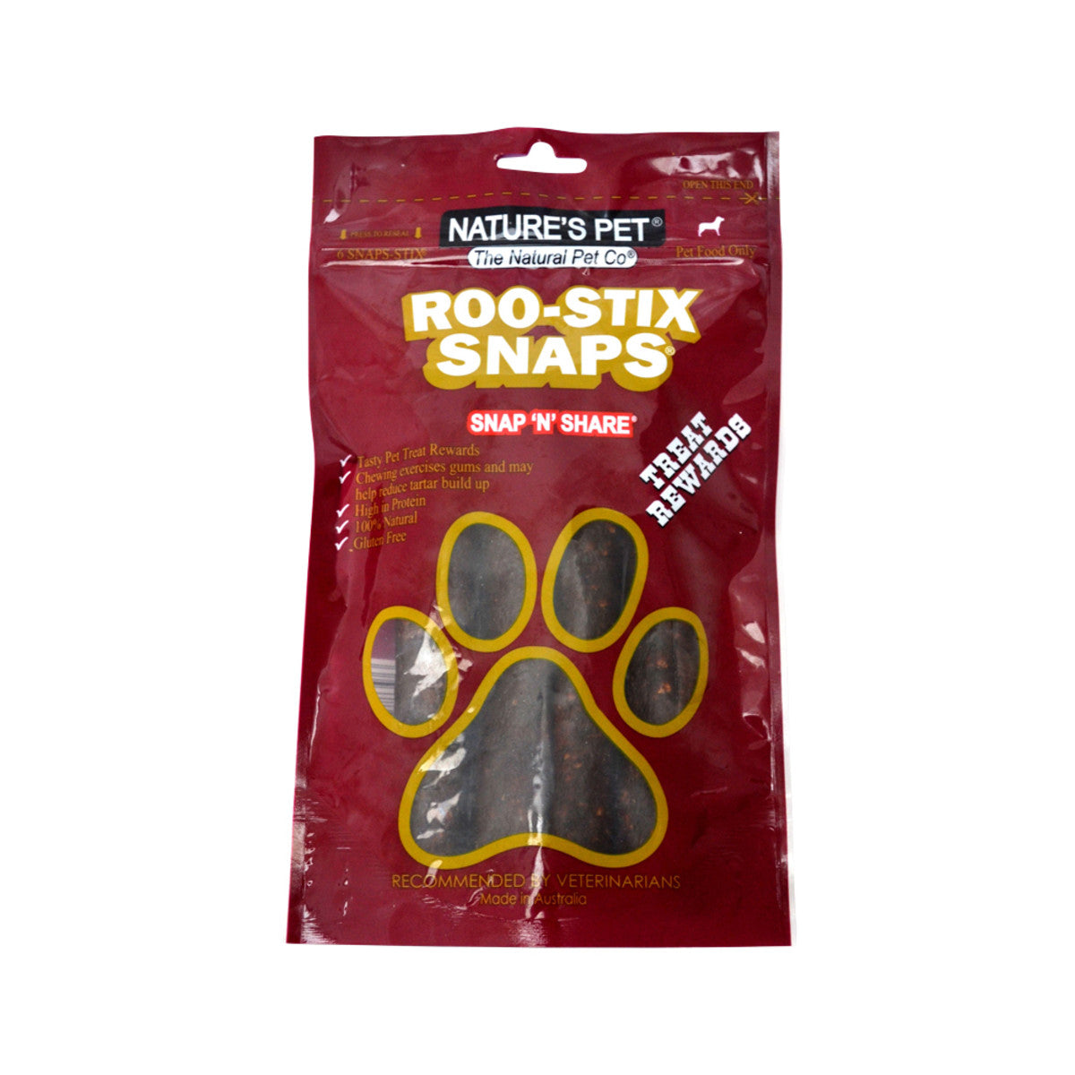 Nature's Pet Roo Stix Snaps 6 Pack