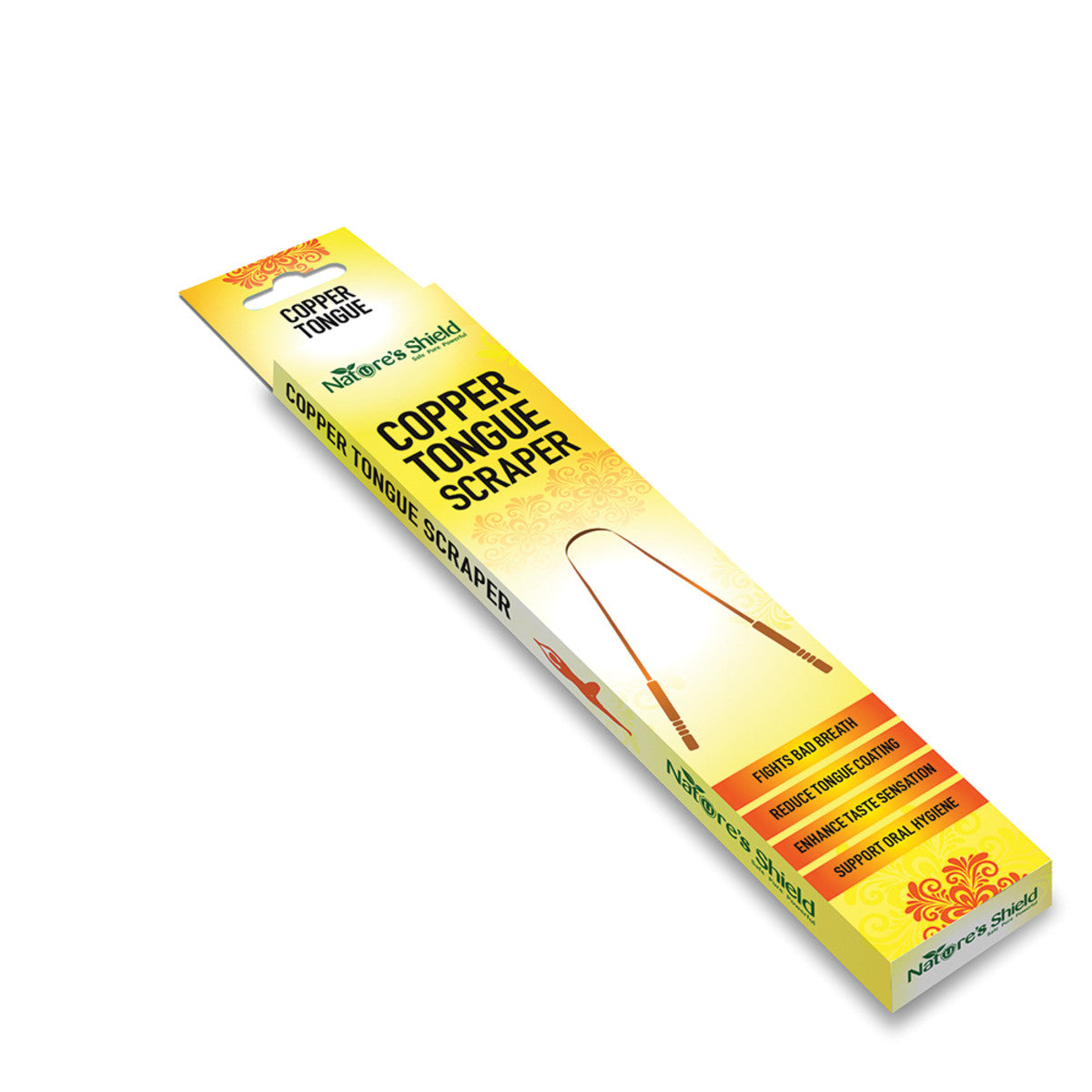 Nature's Shield - Copper Tongue Scraper