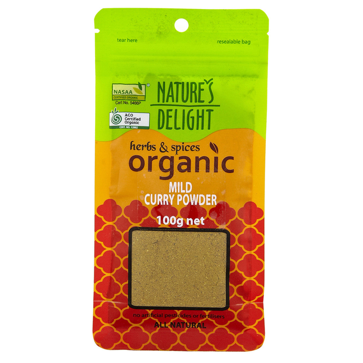 Natures Delight Organic - Mild Curry Powder