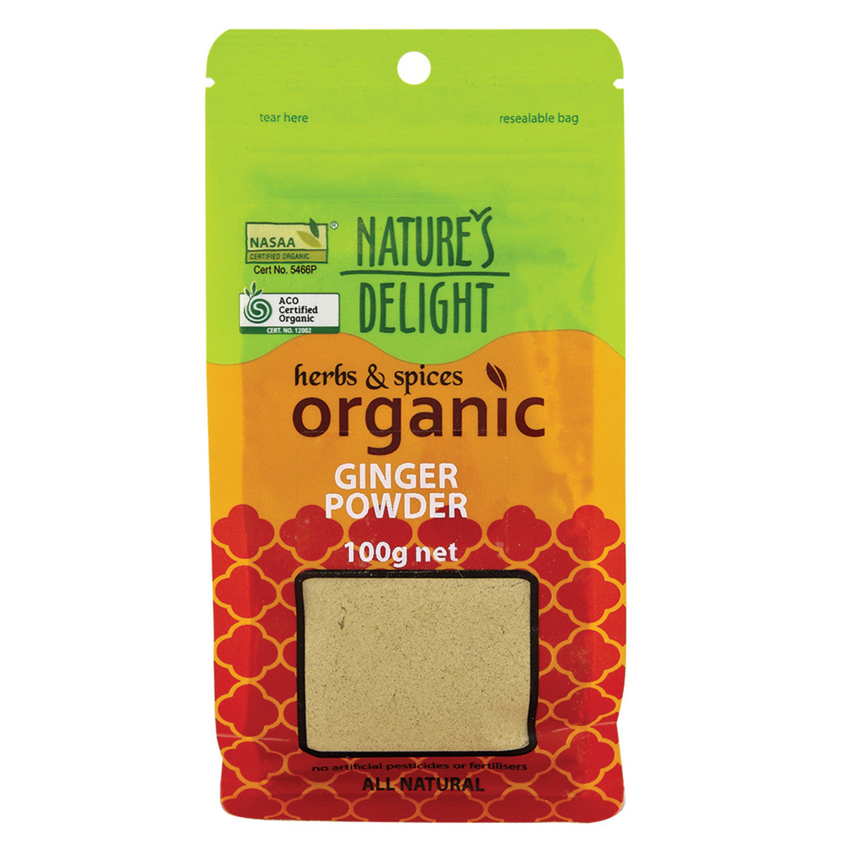 Natures Delight - Organic Ginger Powder