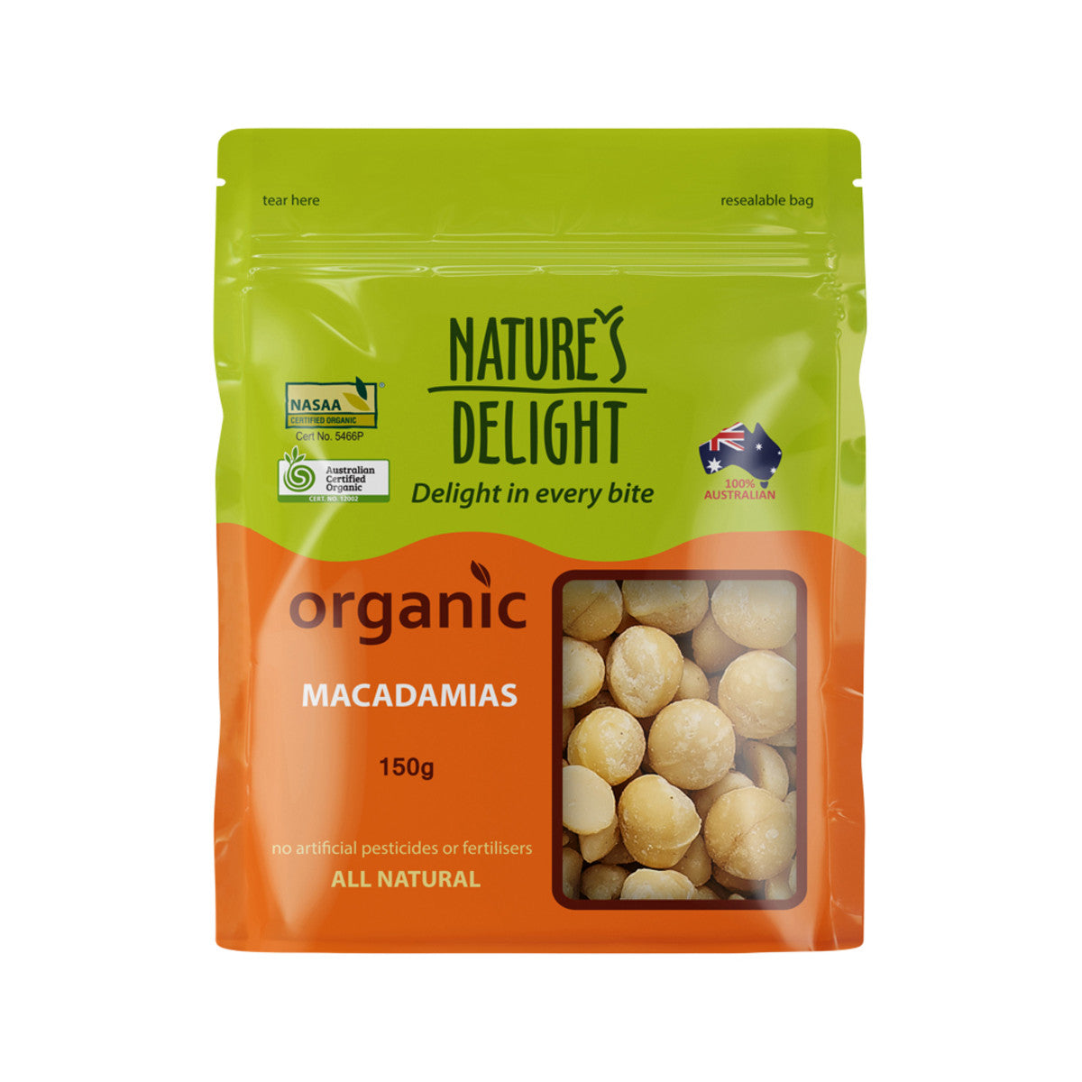 Natures Delight - Organic Macadamias