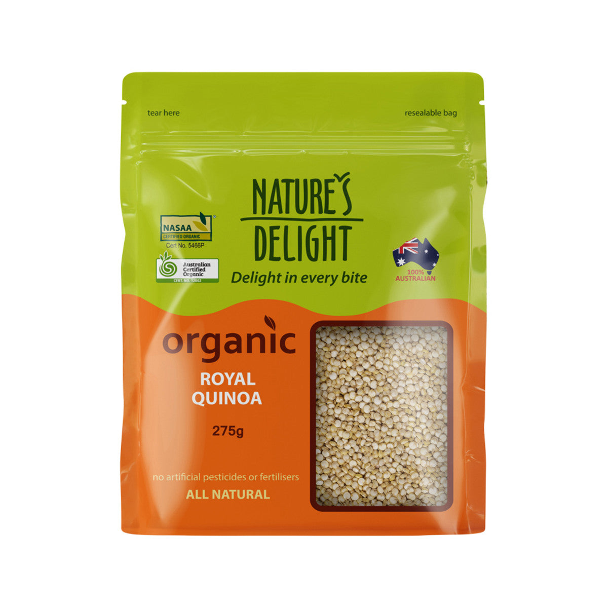 Natures Delight Organic Royal Quinoa 275g