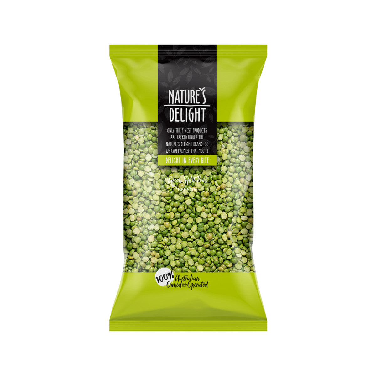 Natures Delight Split Peas Green 500g