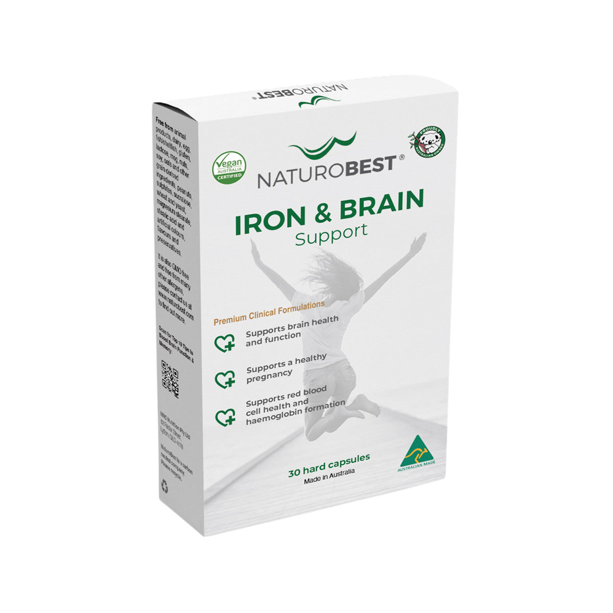 NATUROBEST IRON AND BRAIN SUPPORT 30C
