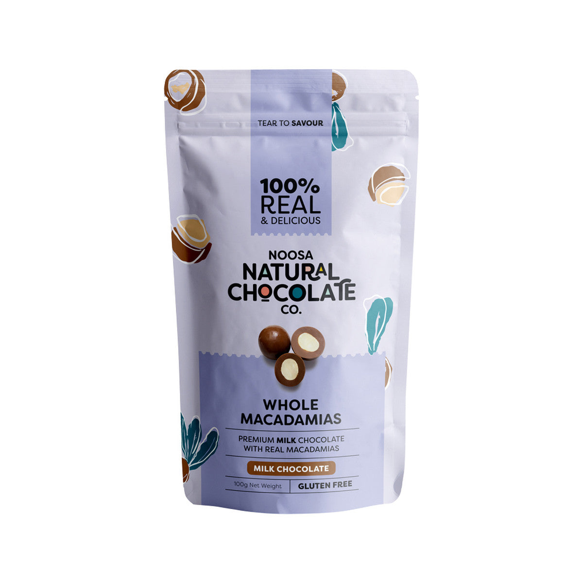 Noosa Natural Chocolate Co. - Milk Chocolate Whole Macadamias
