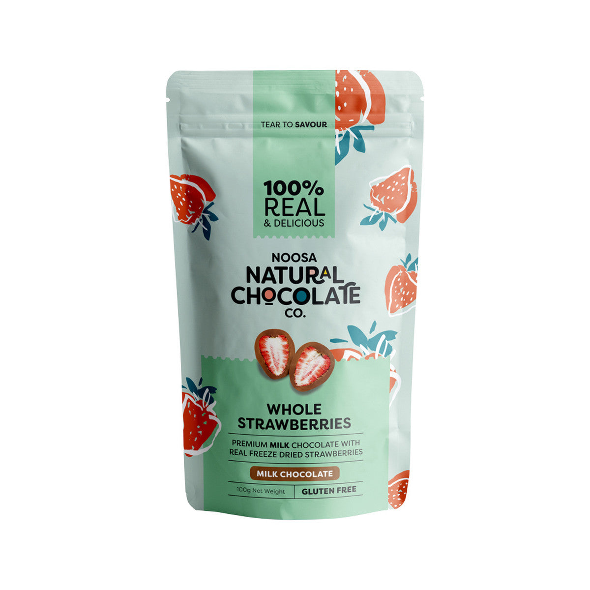Noosa Natural Chocolate Co. - Milk Chocolate Whole Strawberries