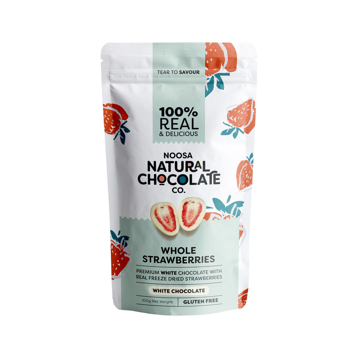 Noosa Natural Chocolate Co. - White Chocolate Whole Strawberries