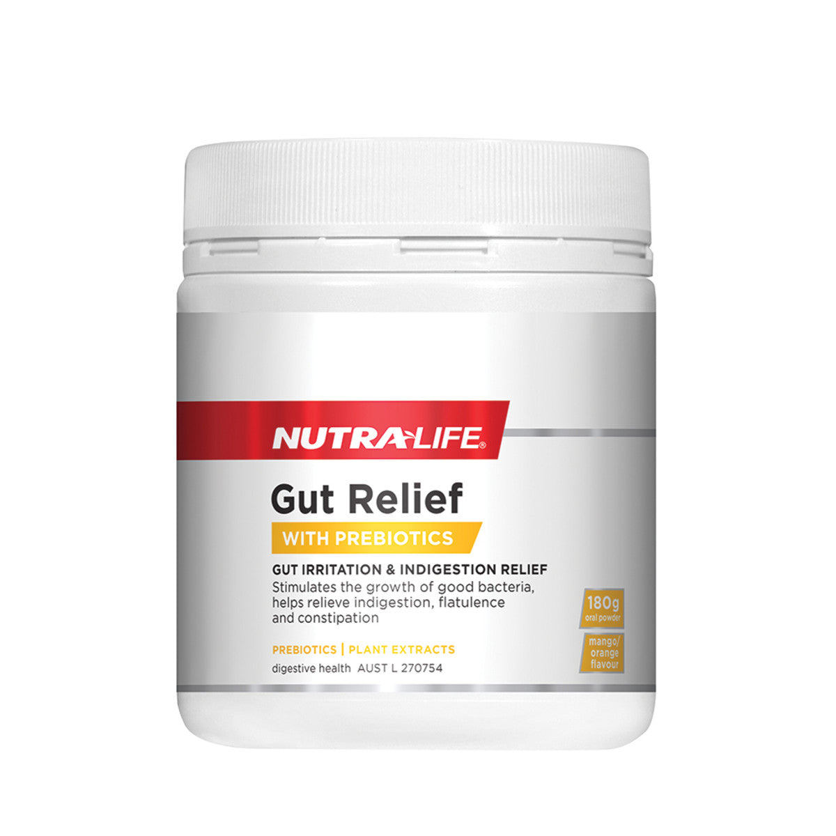 NutraLife - Gut Relief Mango Orange Oral Powder