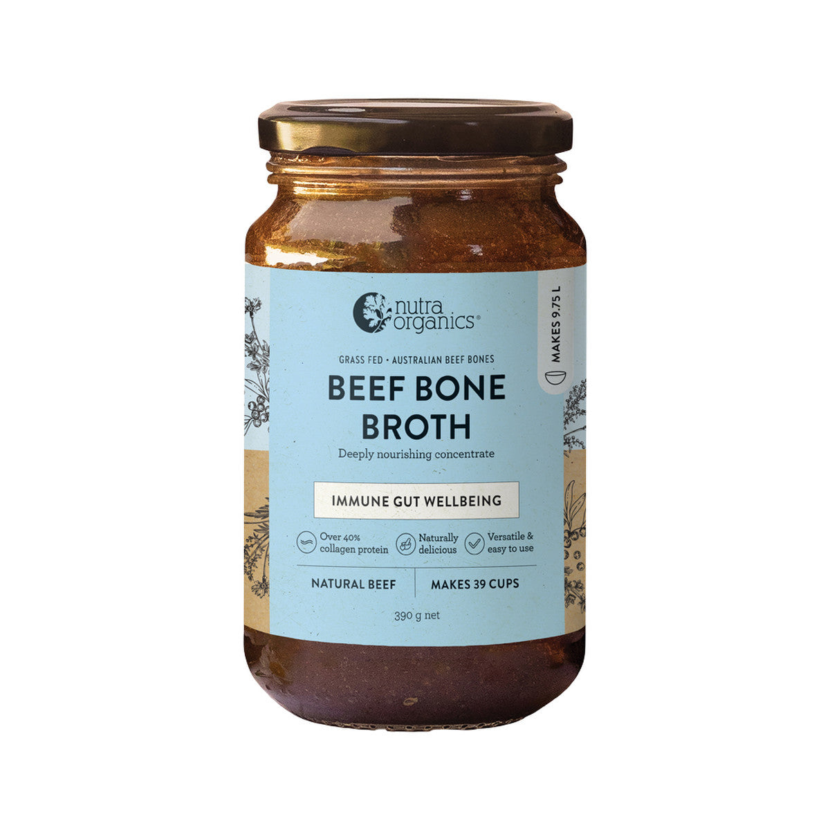 Nutra Organics - Bone Broth Beef Concentrate Natural Beef