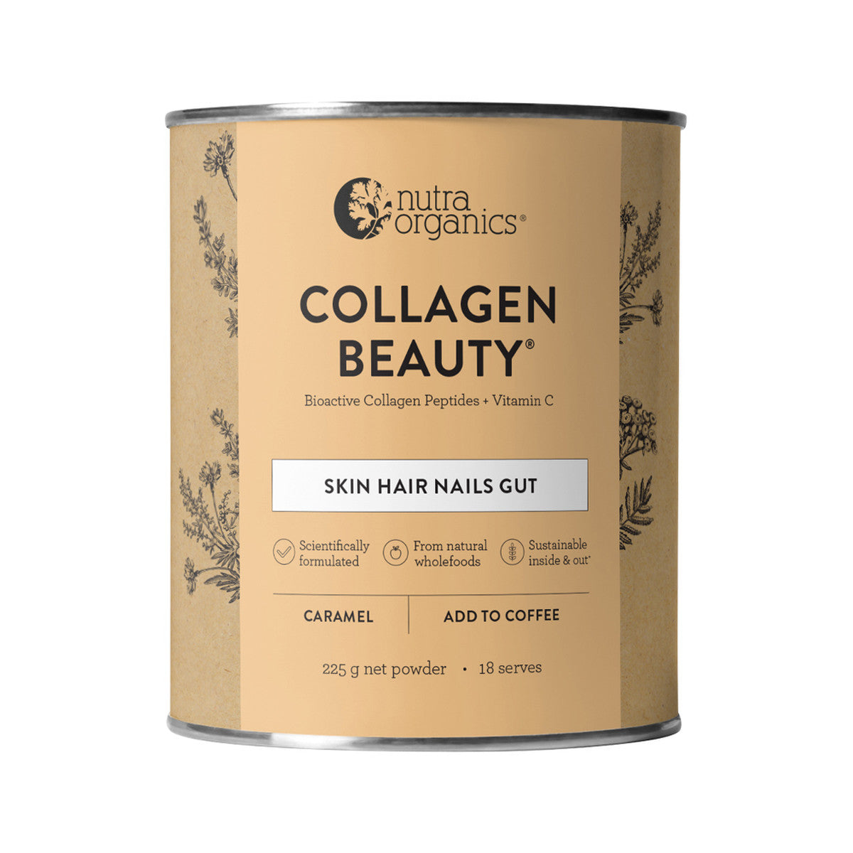 Nutra Organics - Collagen Beauty (For Coffee) Caramel