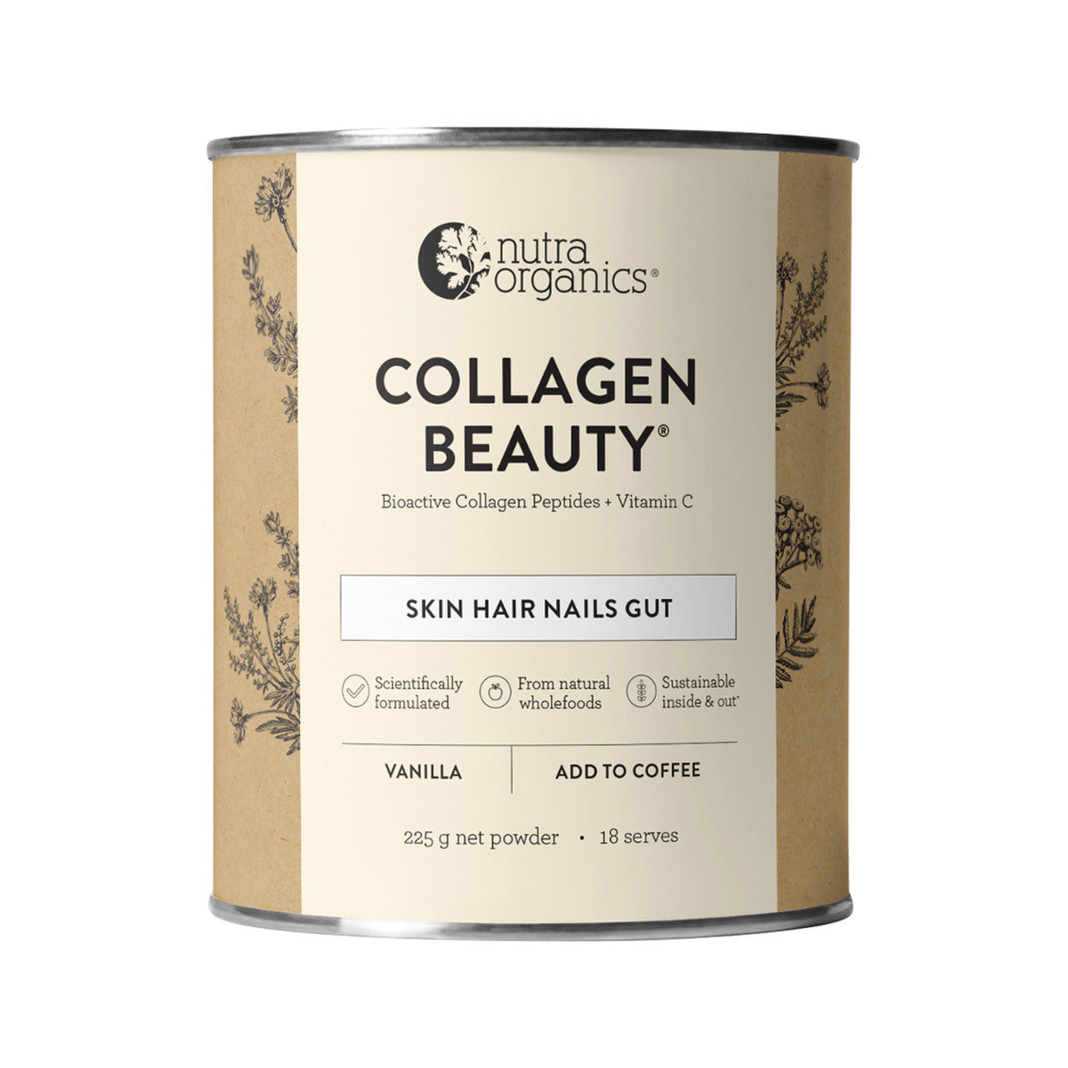 Nutra Organics - Collagen Beauty (For Coffee) Vanilla