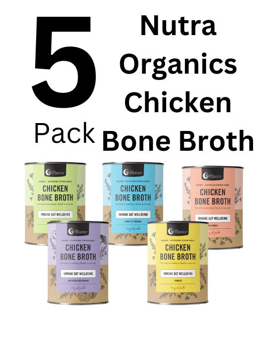 Nutra Organics - Organic Chicken Bone Broth (5 Pack)