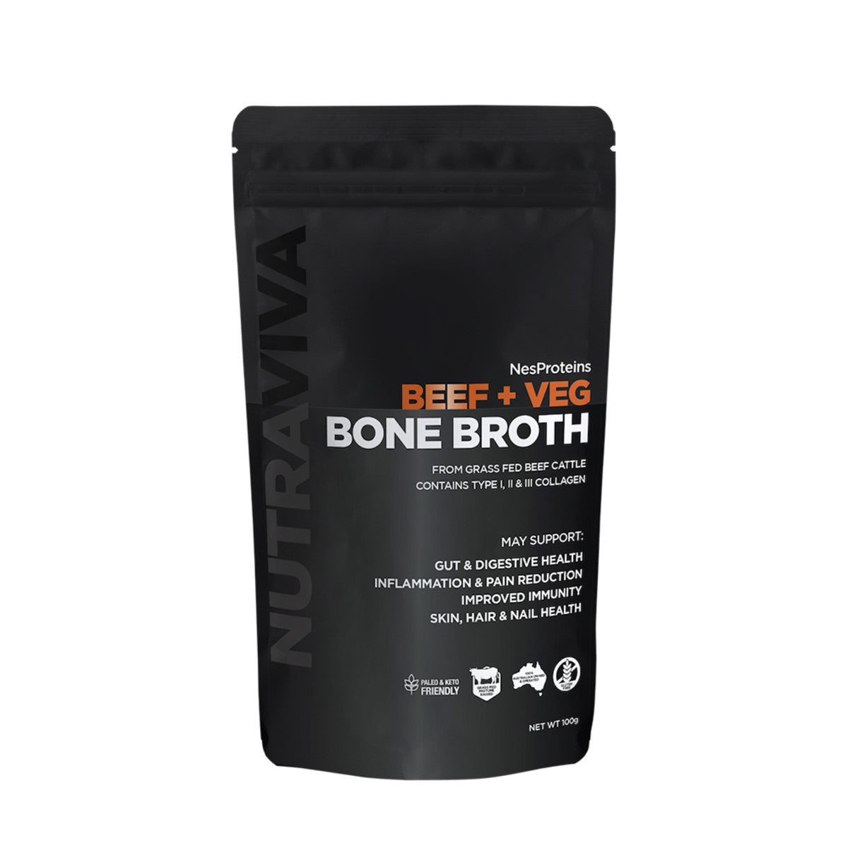 Nutraviva - Bone Broth Beef + Veg