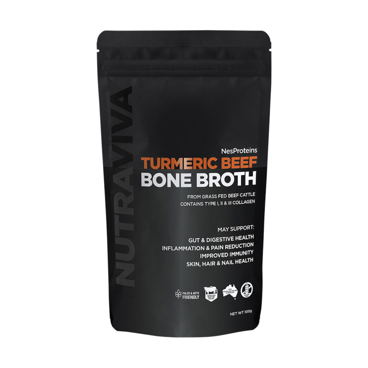 Nutraviva - Bone Broth Turmeric Beef