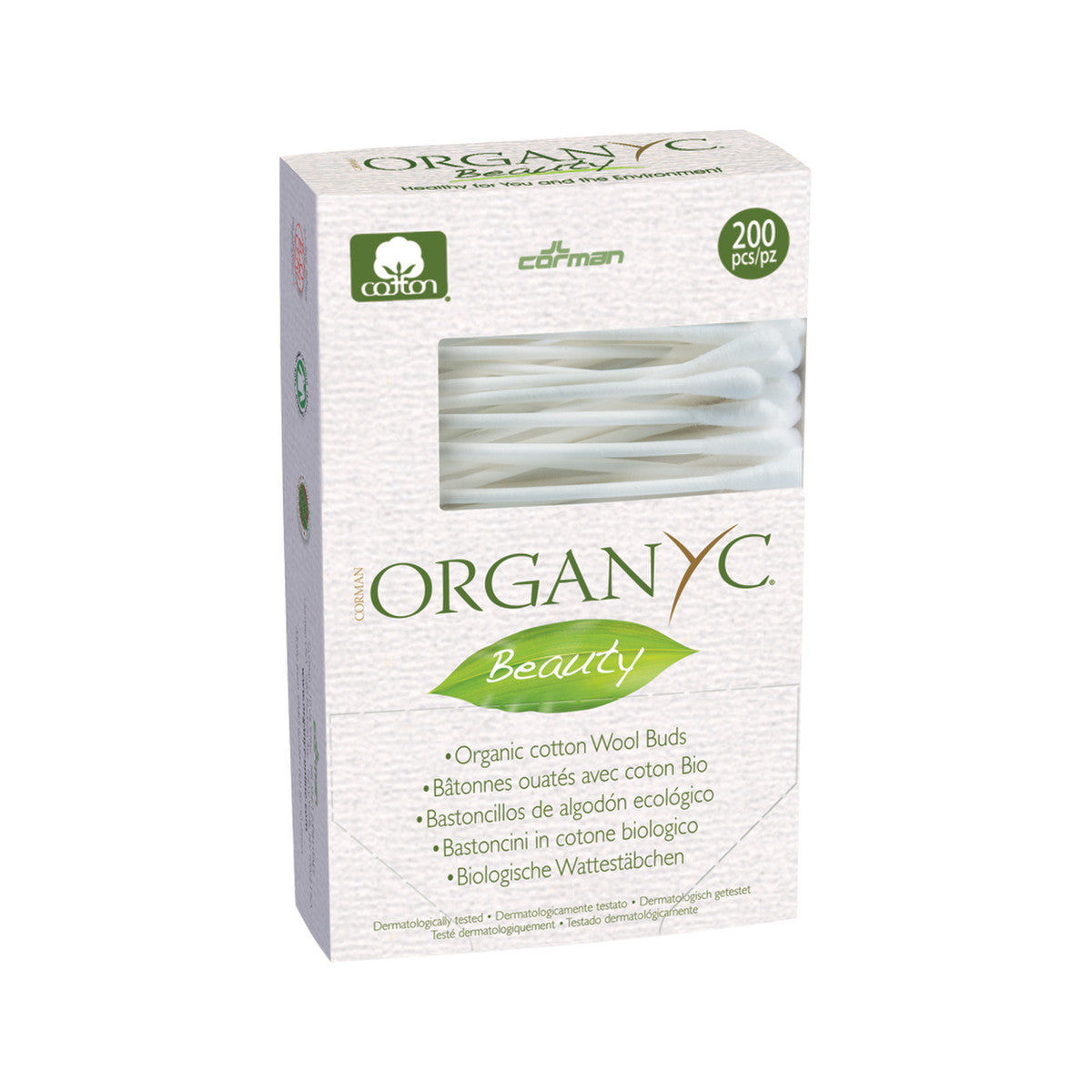 Organyc Beauty Cotton Buds x 200 Pack