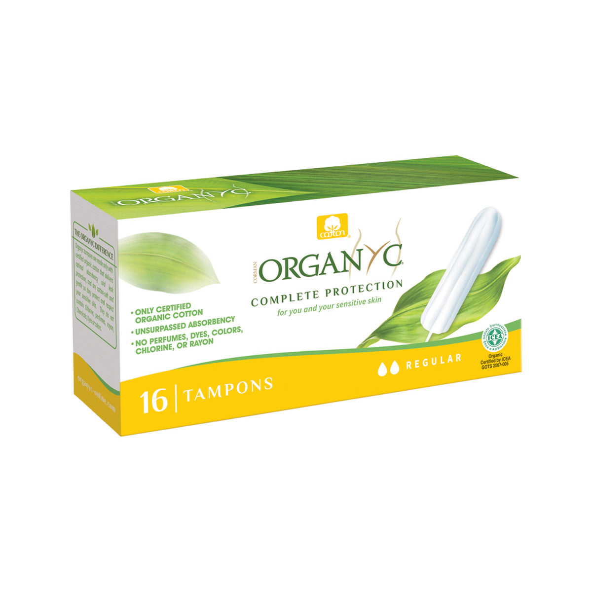 Organyc Tampons Regular x 16 Pack