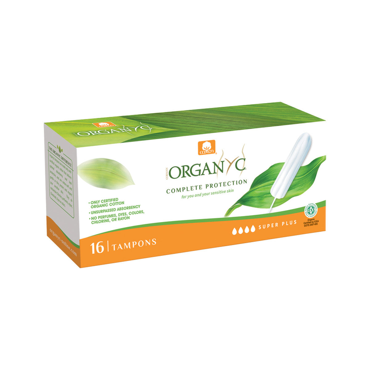 Organyc Tampons Super Plus x 16 Pack