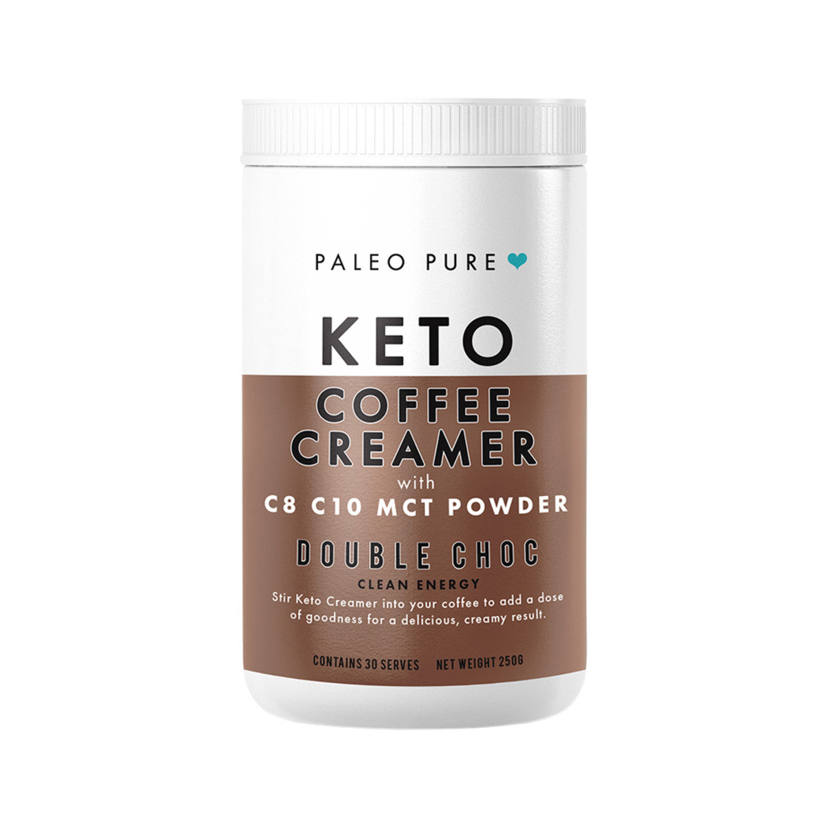 Paleo Pure - Keto Creamer with C8 C10 MCT Powder - Double Choc