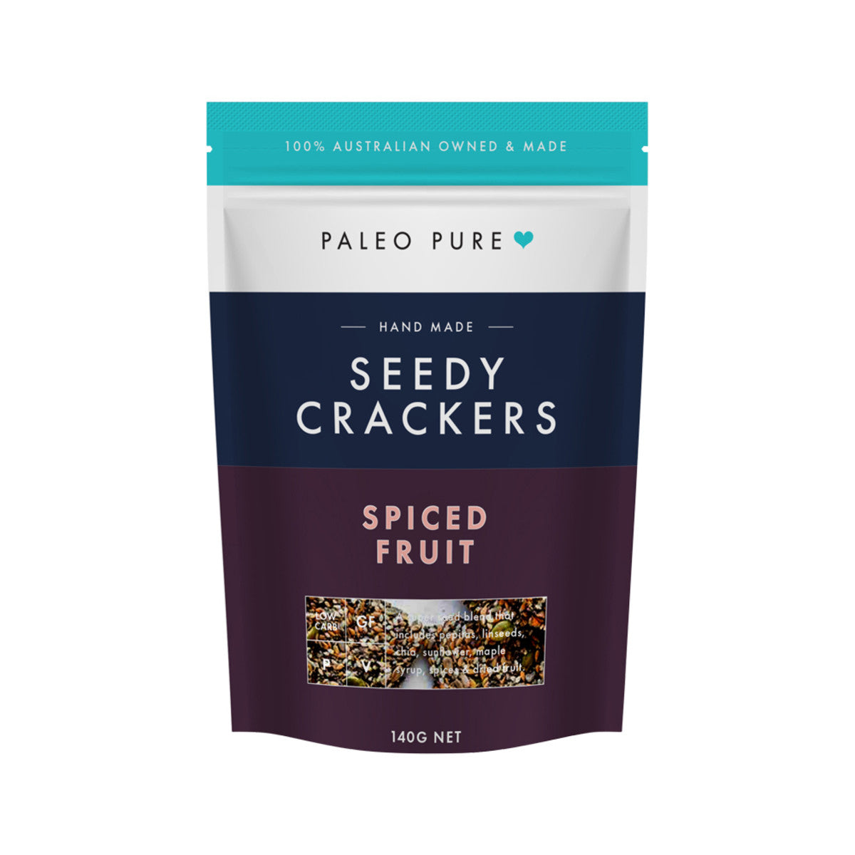 Paleo Pure - Seedy Crackers Spiced Fruit