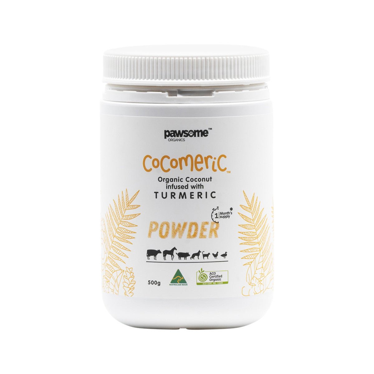 Pawsome Org Cocomeric Powder 500g
