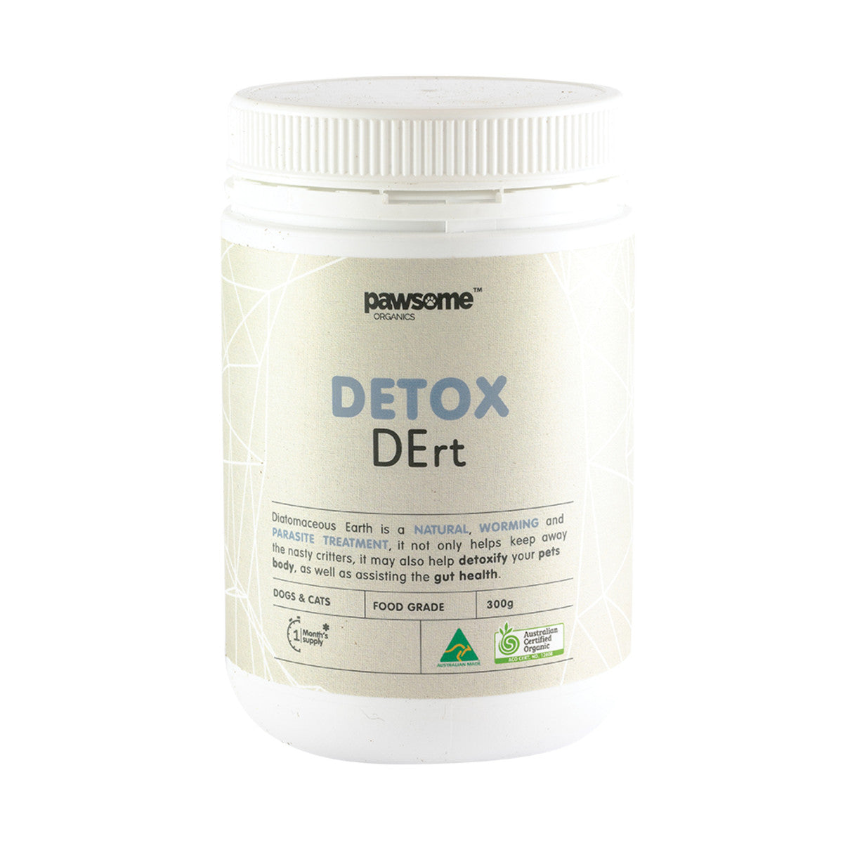 Pawsome Org Pet Detox DErt 300g