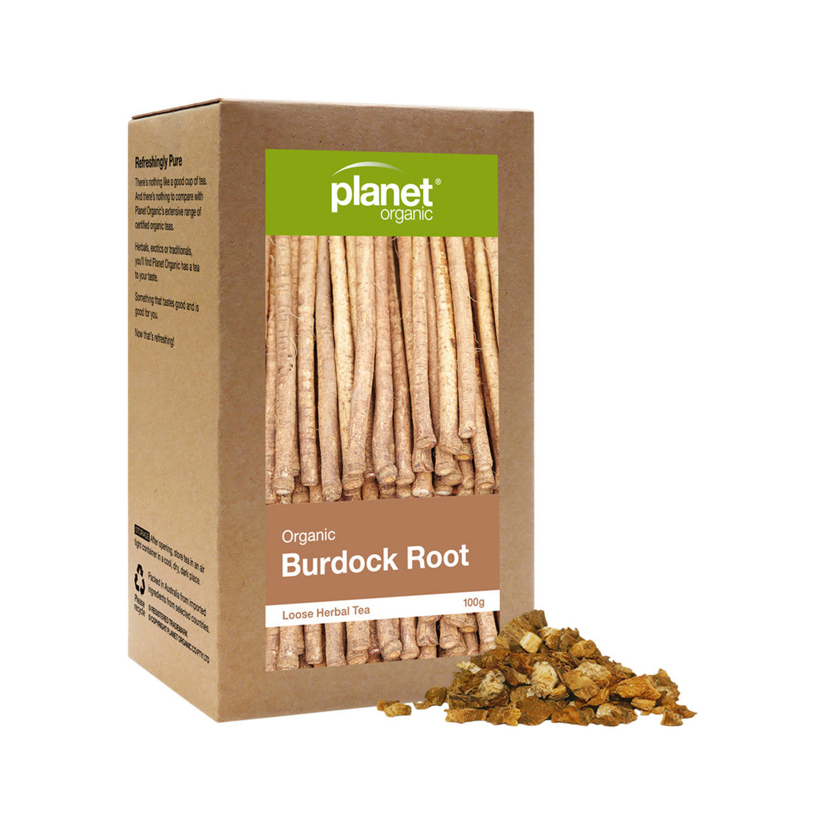 Planet Organic - Organic Herbal Tea Burdock Root Loose Leaf