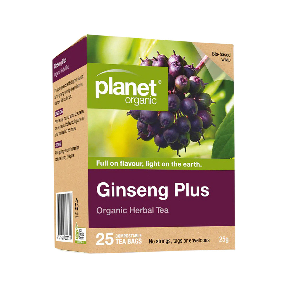 Planet Organic - Organic Herbal Tea Ginseng Plus