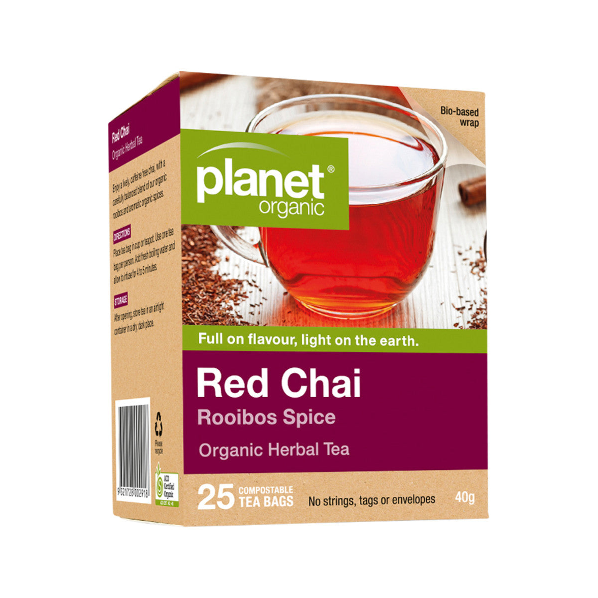 Planet Organic - Organic Herbal Tea Red Chai (Rooibos Spice)