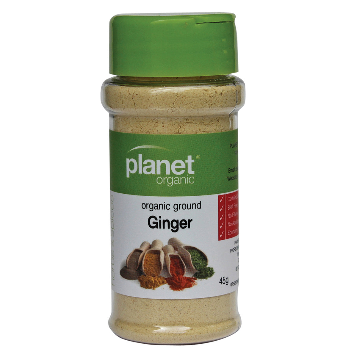 Planet Organic - Organic Shaker Ground Ginger