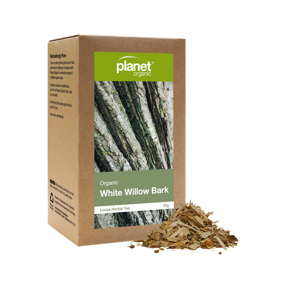 Planet Organic - Organic Herbal Tea White Willow Bark Loose Leaf