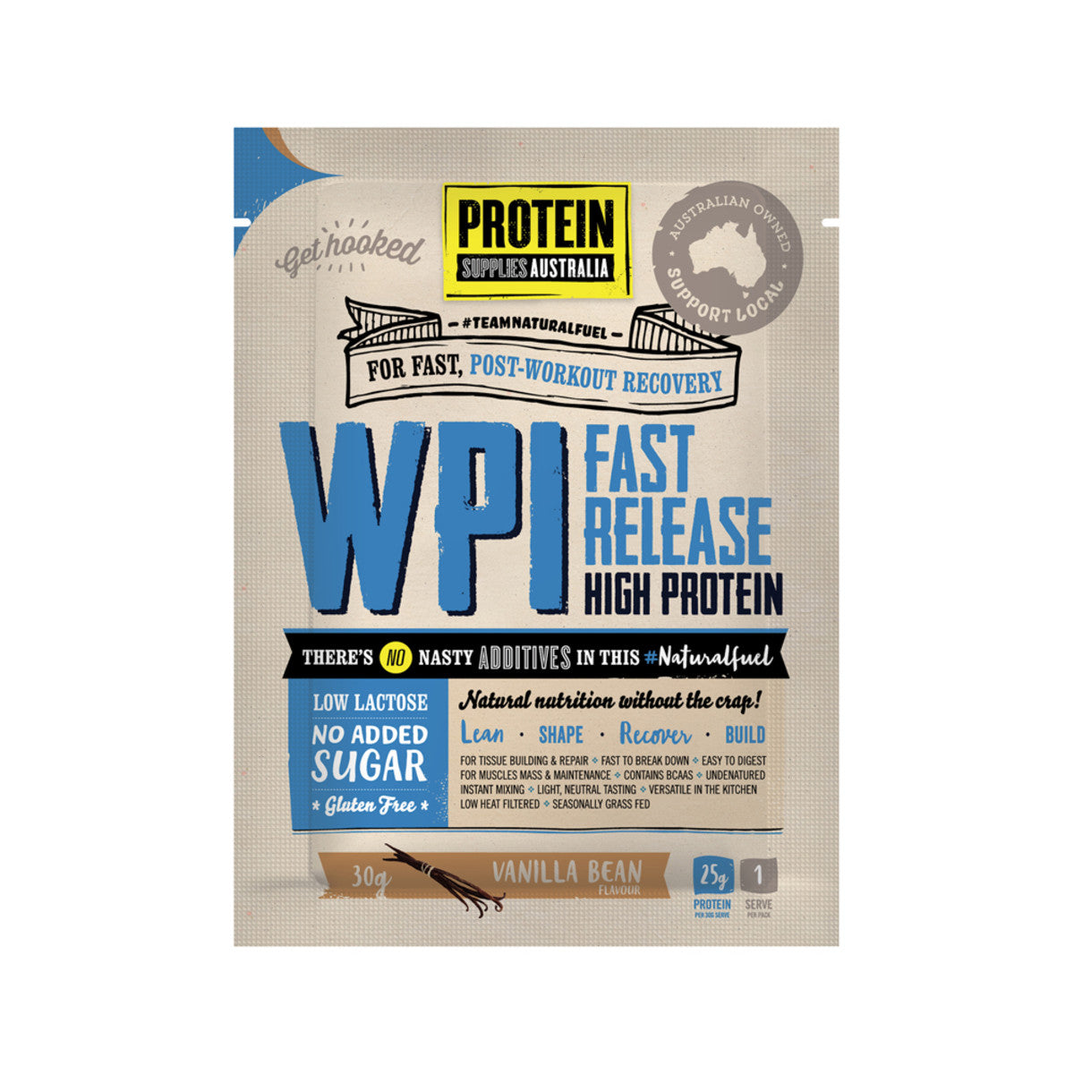 Protein Supplies Protein WPI Vanilla Sachets 30g x 12 Disp
