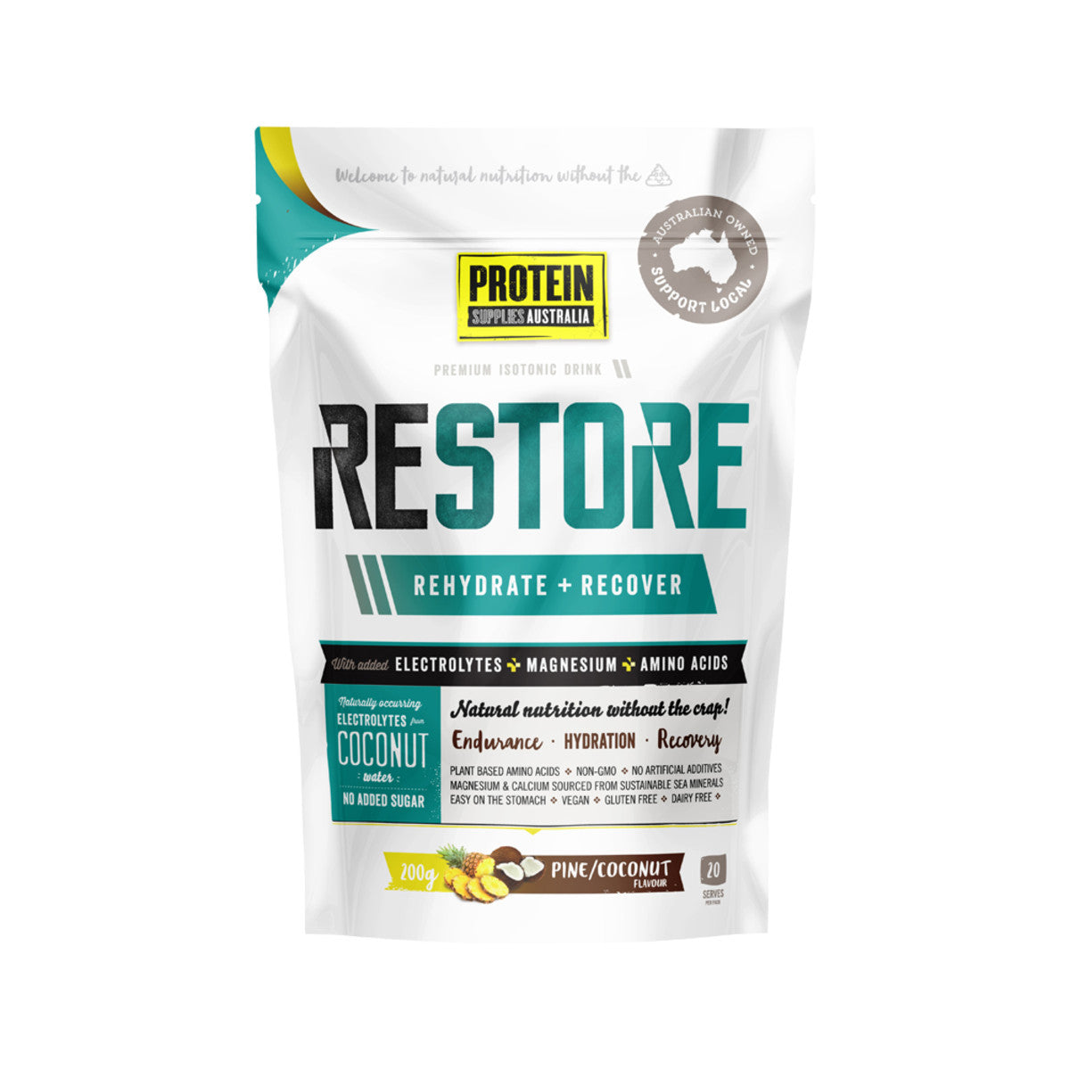 Protein Supplies Restore Pine Coconut 200g