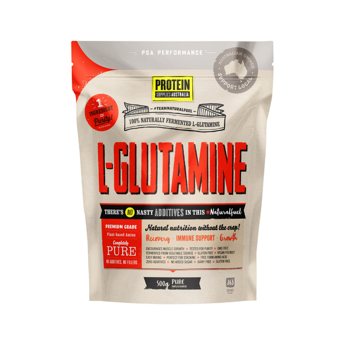 Protein Supplies L Glutamine Pure 500g