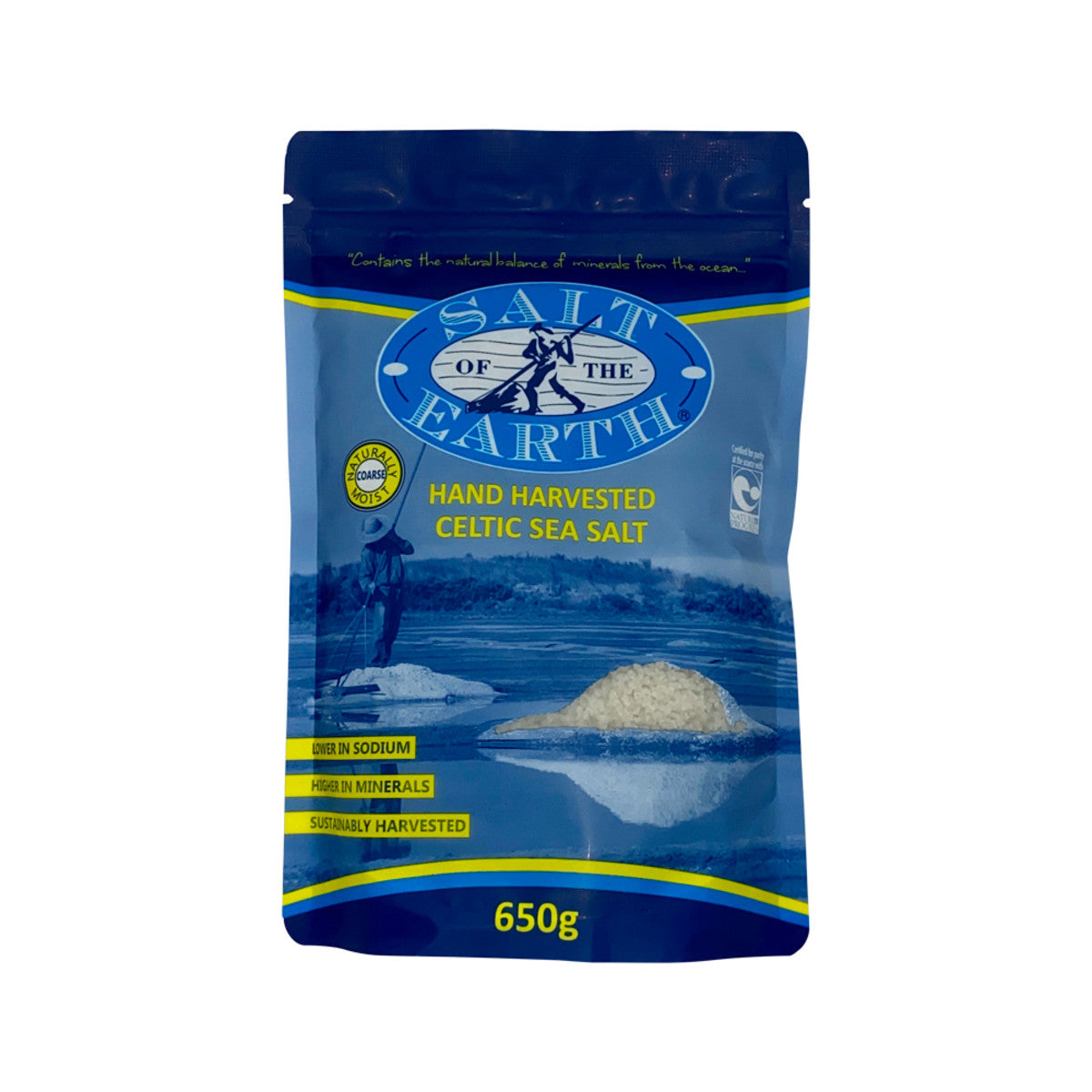 Salt Of The Earth - Hand Harvested Celtic Sea Salt Coarse