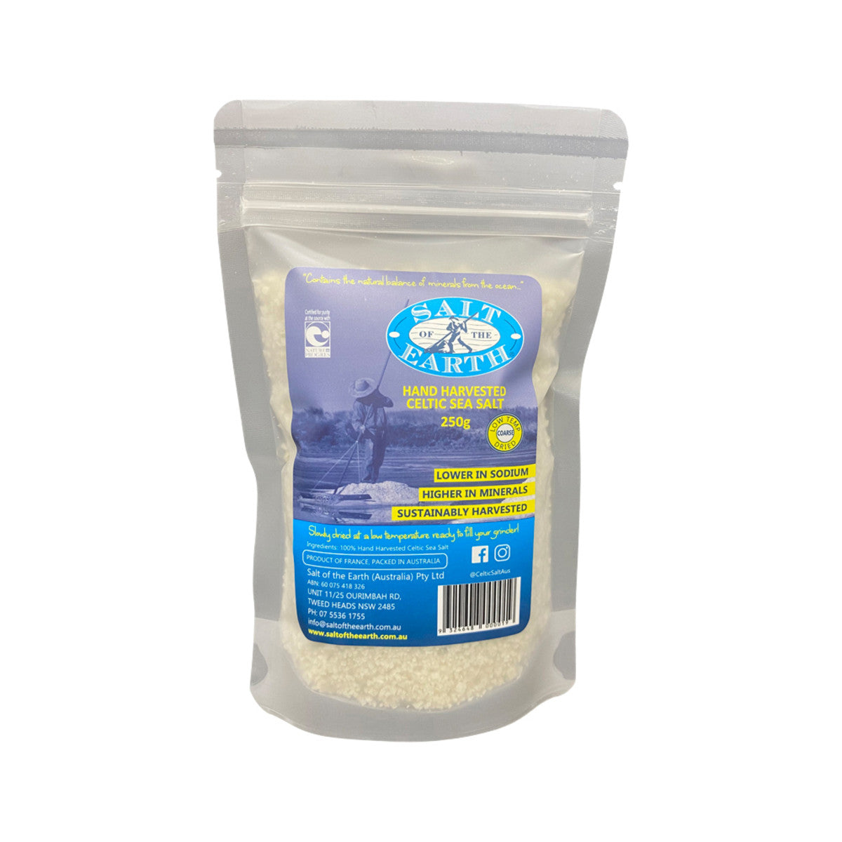 Salt Of The Earth - Hand Harvested Celtic Sea Salt Pre-Dried Coarse