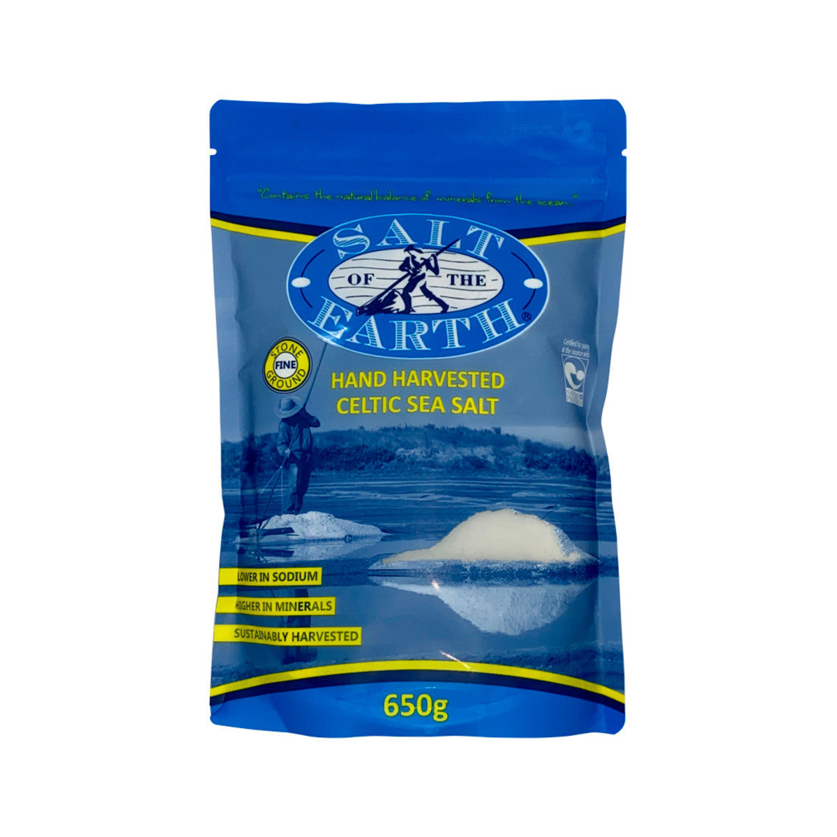 Salt of the Earth Celtic Sea Salt Fine 650g