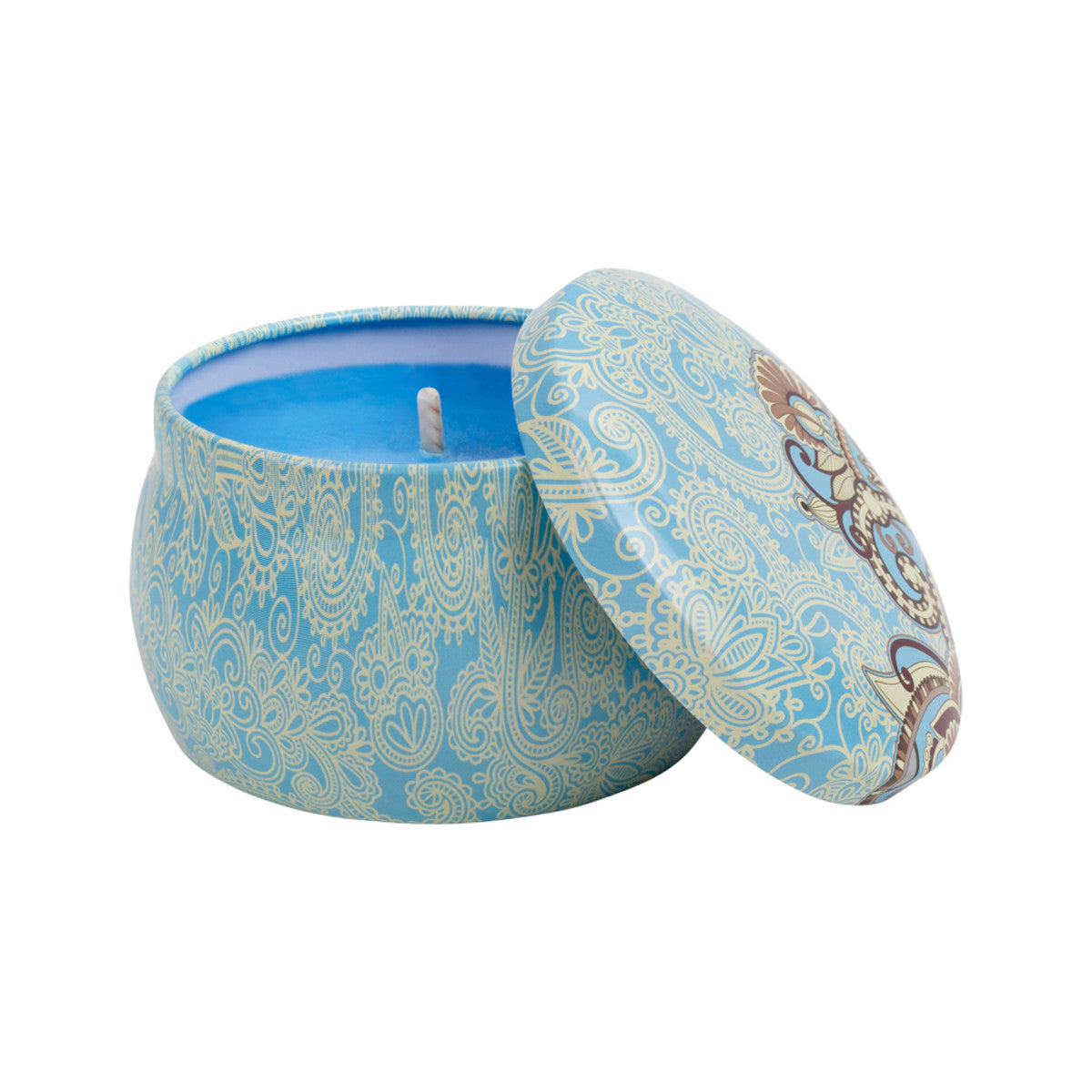 Sol Candles Candle Tin Blue (French Vanilla)