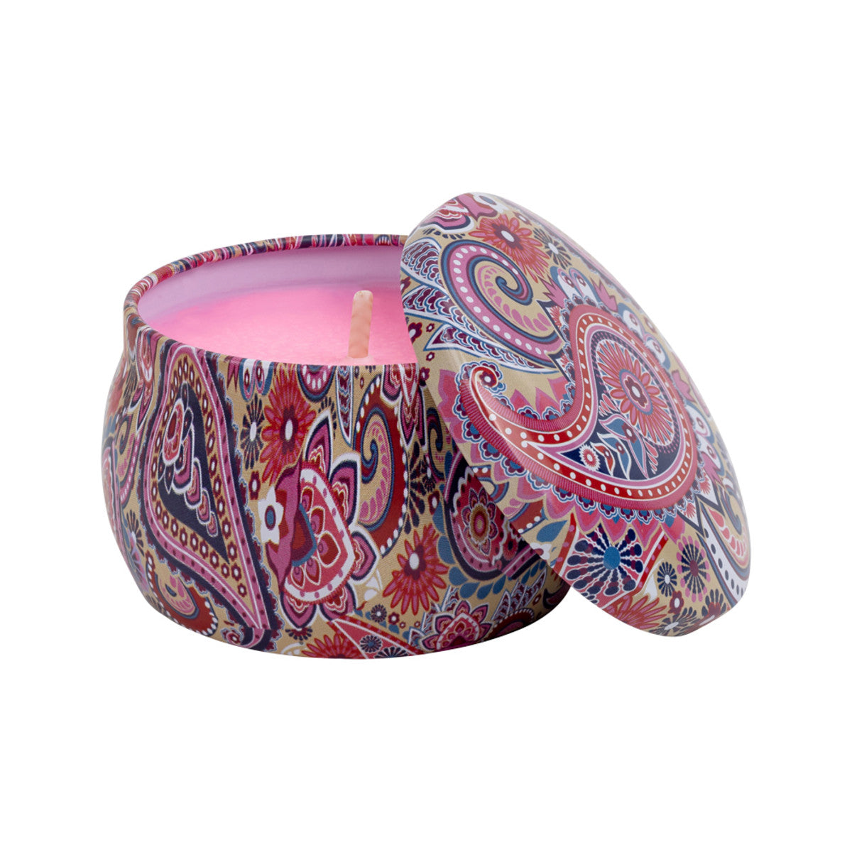Sol Candles Candle Tin Pink (Asian Pear and Lily)