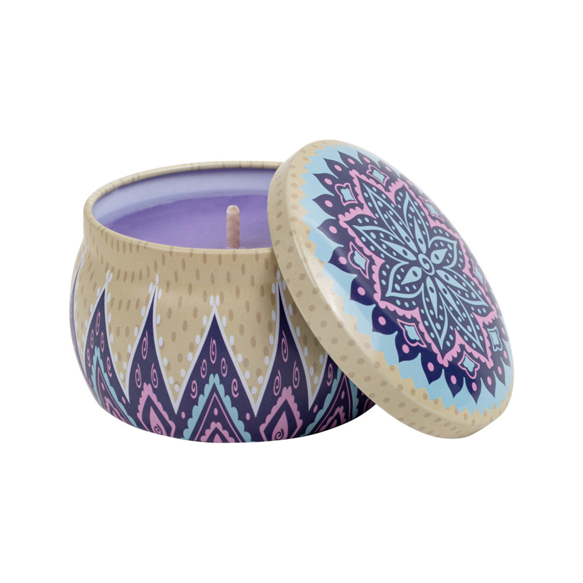Sol Candles Candle Tin Purple (Reflecting)