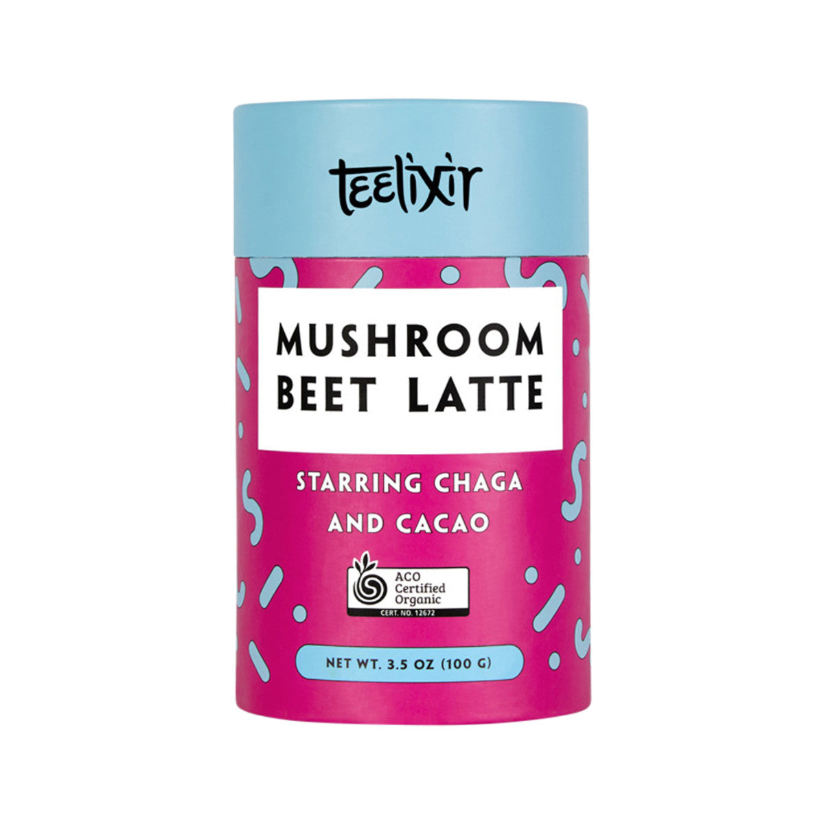Teelixir - Organic Mushroom Beet Latte (Starring Chaga and Cacao)