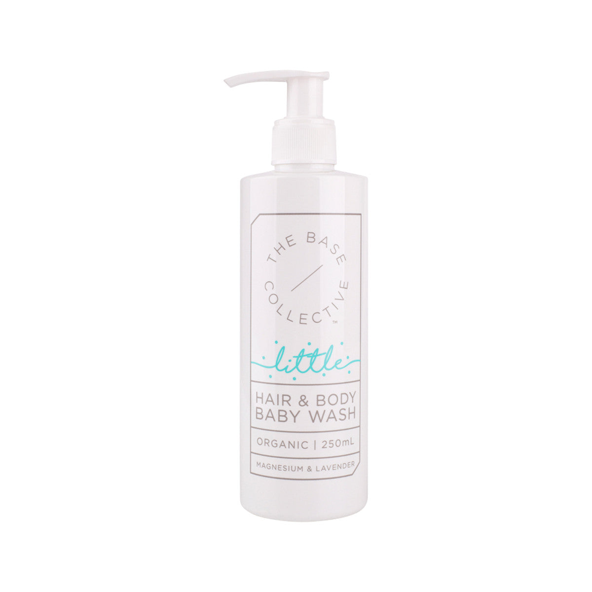 The Base Coll Little Org Hair Body Wash Magnesium Lavender 250ml